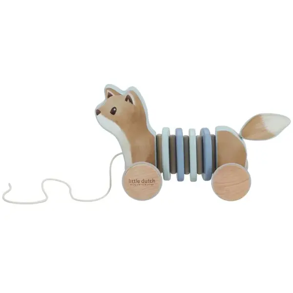 Little Dutch Ťahacia líška drevená Forest Friends