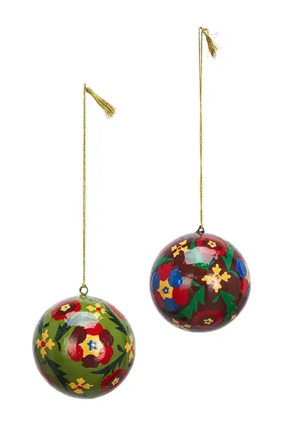 Ozdoba na vánoční stromeček Madam Stoltz 7 cm 2-pack