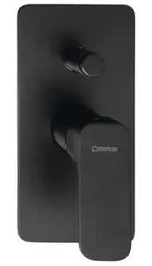 Sapho Spy - Sprchová baterie pod omítku, 2 výstupy, černá mat PY42/15