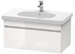 Duravit DuraStyle - Umývadlová skrinka 40x80x45 cm, 1 zásuvka, lesklá biela DS638402222