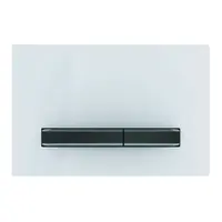 Geberit Sigma50 - Ovládacie tlačidlo splachovania, biela/čierny chróm 115.671.11.2
