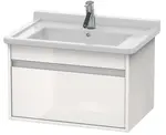 Duravit Ketho - Umývadlová skrinka 41x80x46 cm, 1 zásuvka, lesklá biela KT666402222
