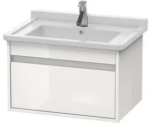 Duravit Ketho - Umývadlová skrinka 41x80x46 cm, 1 zásuvka, lesklá biela KT666402222