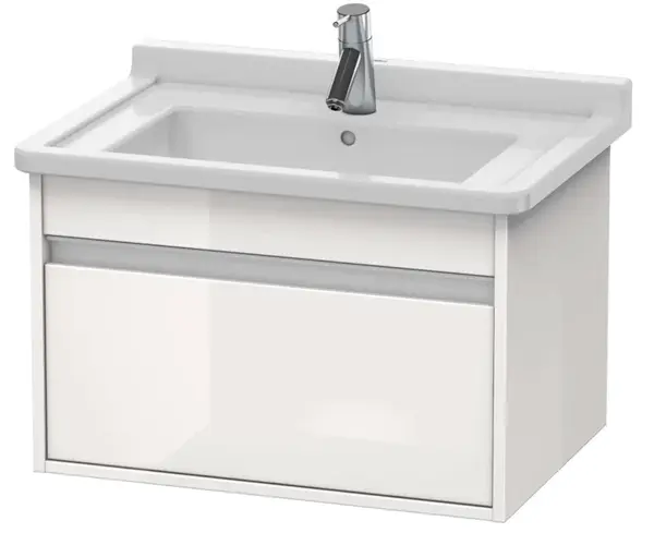 Duravit Ketho - Umývadlová skrinka 41x80x46 cm, 1 zásuvka, lesklá biela KT666402222