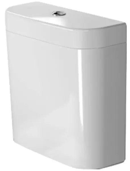 Duravit Happy D.2 - Splachovacia nádrž, 40x16 cm, pripojenie vpravo alebo vľavo, s WonderGliss, alpská biela 09340000851