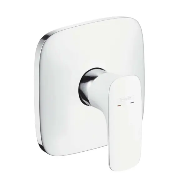 Hansgrohe PuraVida - Páková sprchová batéria pod omietku, biela/chróm 15665400