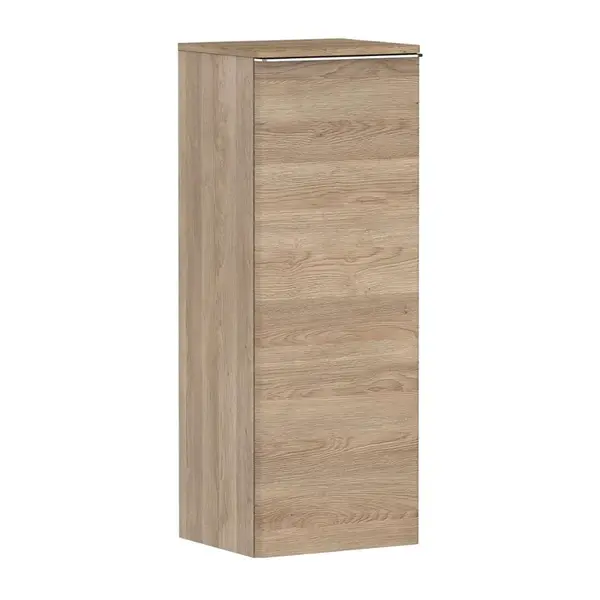 Hansgrohe Xelu Q - Boční skříňka 40x107x35 cm, 1 dvířka, panty vpravo, přírodní dub/chrom 54133000