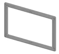 Tece TECEsolid - Montážny rámik pre tlačidlo splachovania WC, sivá 9240441