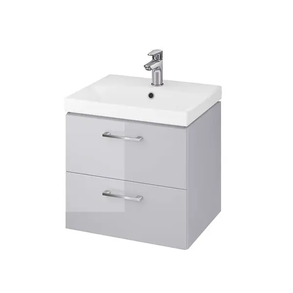 Cersanit Lara - Skrinka s umývadlom, 46x49x40 cm, 2 zásuvky, sivá S801-215-DSM