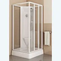 Ravak Supernova - Sprchový box 91x91 cm, s vaničkou a príslušenstvom, biela/Pearl 8367711211