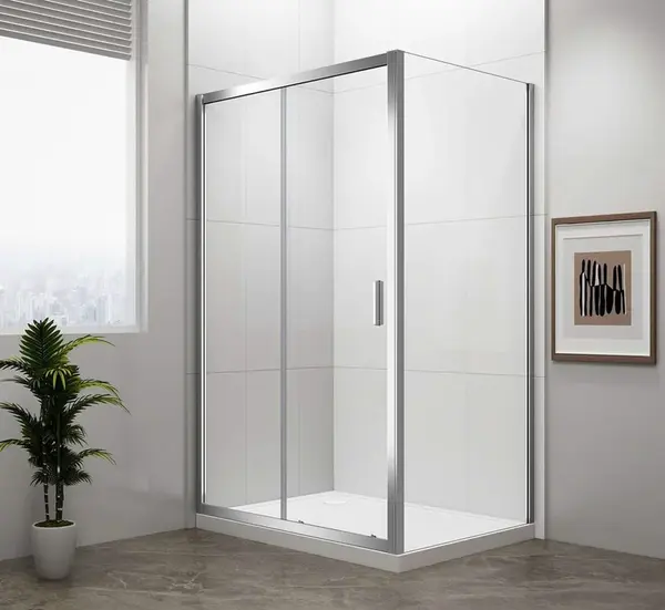 Polysan Easy Line - Sprchový kout 120x90 cm, hliník/čiré sklo EL1215EL3315