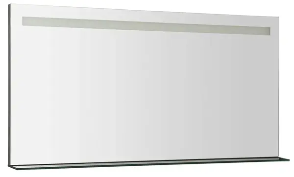 Sapho Breto - Zrcadlo Breto, 120x61 cm, s LED osvětlením a poličkou BT120