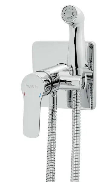 Novaservis Metalia 54 - Bidetová batéria pod omietku, so spŕškou, s telesom, chróm 54211,0