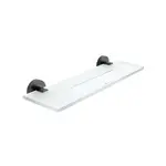 Nimco Unix - Polička, 40 cm, plexiglass/matná čierna UNC X440-90