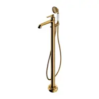 OMNIRES Armance - Vaňová batéria do podlahy, s telesom, zlatá AM5233GL