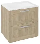 Sapho Amia - Umývadlová skrinka, 59x60x45 cm, 2 zásuvky, dub Texas AM060-2020