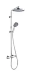 kielle Oudee - Sprchový set s termostatom, 26 cm, 3 prúdy, chróm 20602010