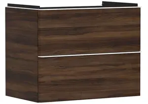 Hansgrohe Xelu Q - Umývadlová skrinka, 63x78x50 cm, 2 zásuvky, tmavý orech/matná biela 54030700