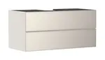 Hansgrohe Xevolos E - Umývadlová skrinka 118x56x55 cm, 2 zásuvky, matná béžová/metalická béžová 54194790