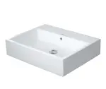 Duravit Vero Air - Umývadlo nábytkové, 60x47 cm, s prepadom, bez otvoru na batériu, biela 2350600028