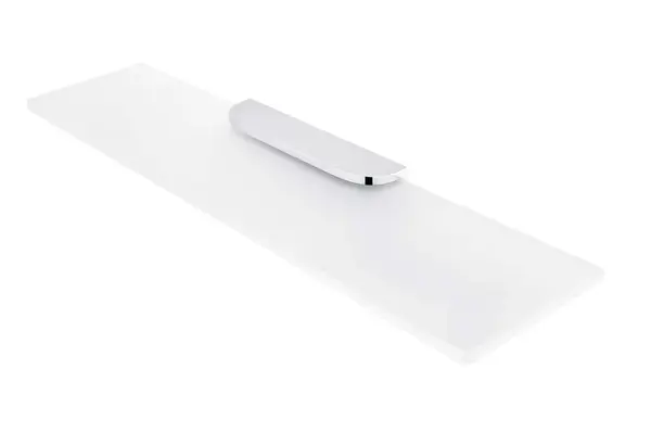 Nimco Nikau - Polička, dĺžka 60 cm, matné sklo/chróm NK 30091B-60-26