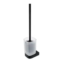 Nimco Nikau - WC kefa s držiakom, matné sklo/čierny mat NKC 30094CN-90