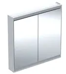 Geberit ONE - Zrkadlová skrinka s LED osvetlením, 90x90x15 cm, 2 dvierka, biela 505.813.00.2