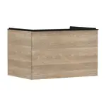 Hansgrohe Xelu Q - Umývadlová skrinka, 50x78x55 cm, 1 zásuvka, prírodný dub/matná čierna 54056670