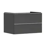 Hansgrohe Xelu Q - Umývadlová skrinka, 50x78x55 cm, 2 zásuvky, matná sivá/matná biela 54075700