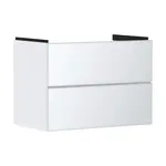 Hansgrohe Xevolos E - Umyvadlová skříňka 78x58x48 cm, 2 zásuvky, matná bílá/metalická bílá 54178320