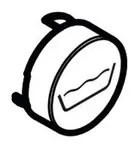 Hansgrohe Príslušenstvo - Tlačidlo výtoku do vane, čierna 92577610