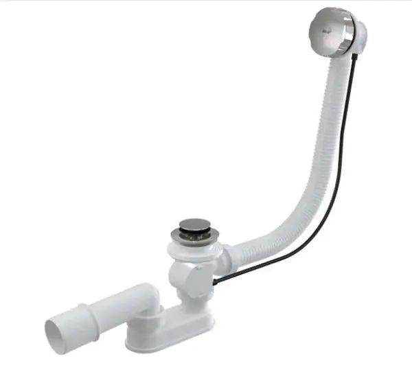 Alcadrain Odtokové súpravy - Vaňová odtoková a prepadová súprava, dĺžka 570 mm, chróm A55K