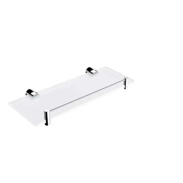 Nimco Bormo - Polička, dĺžka 30 cm, matné sklo/chróm BR 11091BX-30-26