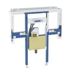 Geberit Duofix - Předstěnová instalace pro umyvadlo Geberit ONE 90 cm, pro nástěnnou armaturu ONE, podomítkový sifon a prvek Clou, na výšku místnosti 