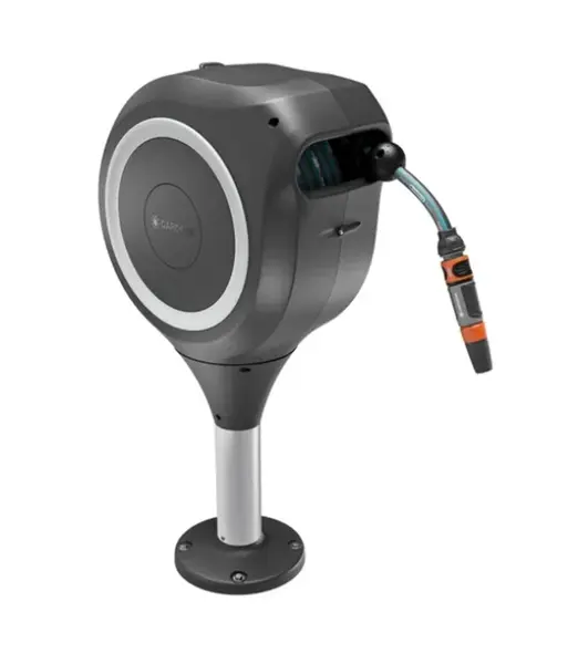 Gardena RollUp - Bubnový navíječ RollUp S, terasový, s hadici 15 m, bílá 18607-20