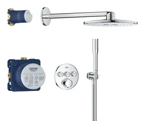 Grohe Precision SmartControl - Sprchový set s termostatem pod omítku, průměr 31 cm, 2 proudy, chrom 34874000