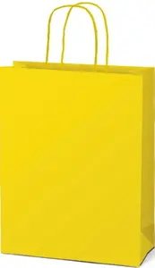 Taška MFP dárková T4 kraft 180x230x100 žlutá