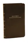 KJV Holy Bible: Pocket New Testament with Psalms and Proverbs, Brown Leatherflex, Red Letter, Comfort Print: King James Version - Thomas Nelson
