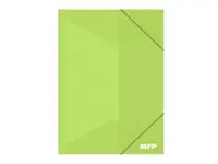 Složka M A4 zelená 3 klop.s gumou PP