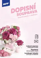 Dopisní papír barevný LUX 5+10 (Květy)