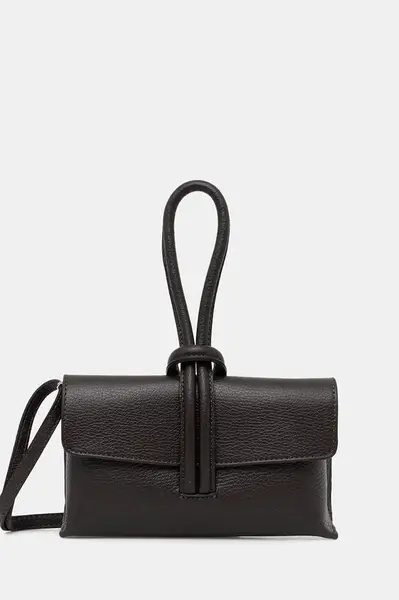 Kožené psaníčko Answear.LAB hnědá barva