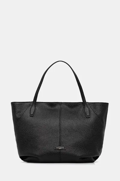 Kožená kabelka Gianni Chiarini NATASHA černá barva, BS.11819.TKL