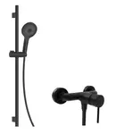 kielle Oudee - Sprchový set s baterií, tyčí, hadicí a sprchovou hlavicí, matná černá 10202SN14