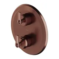 OMNIRES Armance - Termostatická baterie pod omítku, pro 3 spotřebiče, s tělesem, kartáčovaná měď AM5238/6ORB