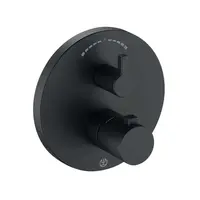 Kludi Nova Fonte - Termostatická baterie pod omítku pro 2 spotřebiče, matná černá 208303915