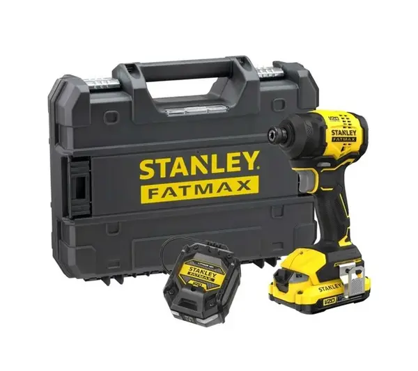 Stanley - 18V AKU rázový utahovák, 1x aku 2,0 Ah Li-Ion, nabíječka SFMCF811D1T-QW