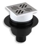 Novaservis Příslušenství - Podlahová vpust spodní, 11x11/5 cm, nerez 451,0