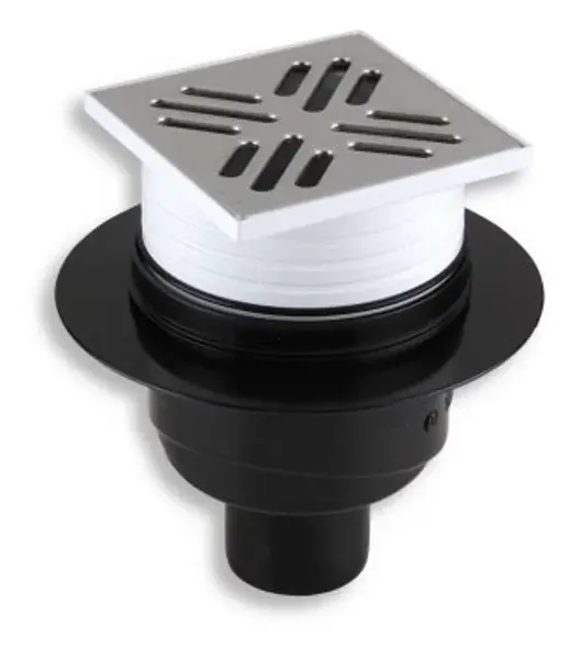 Novaservis Příslušenství - Podlahová vpust spodní, 11x11/5 cm, nerez 451,0