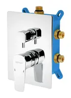 Novaservis Metalia 58 - Baterie pod omítku pro 3 spotřebiče včetně tělesa, chrom BOX58051RX,0