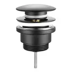Sapho Příslušenství - Umyvadlová výpusť, Click Clack, černá CV1002B